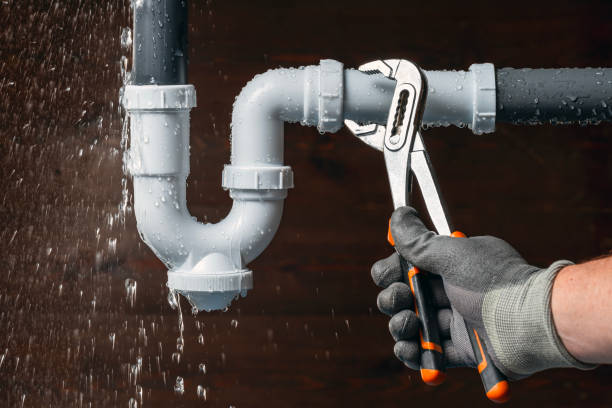 Professional Plumbing technician working in Lee, ME